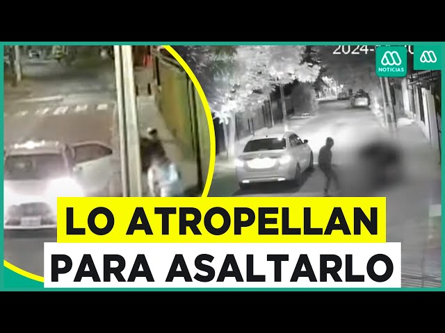 ⁣Lo atropellan para robarle: Vecinos están angustiados por recurrentes robos