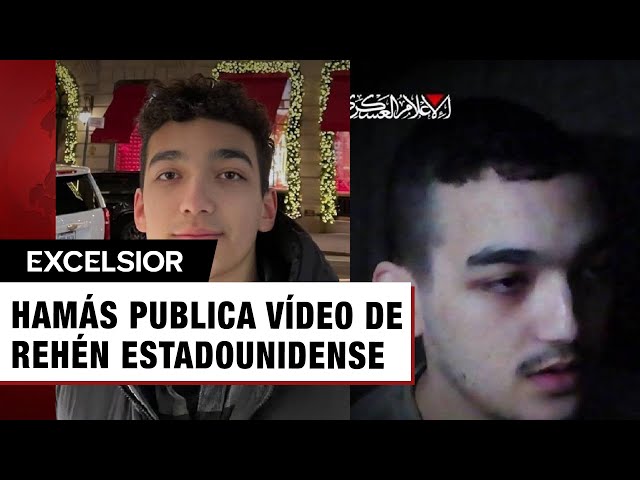 ⁣Hamás publica vídeo de un rehén estadunidense-israelí que suplica lo liberen