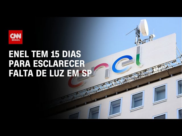 ⁣Enel tem 15 dias para esclarecer falta de luz em SP | AGORA CNN