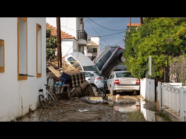 ⁣Tempête Bora : deux morts sur l’île grecque de Lemnos, inondations à Rhodes