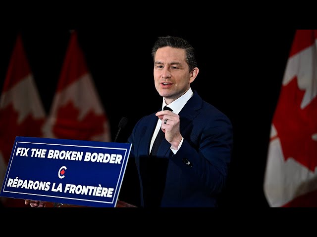 ⁣Poilievre says Trudeau has lost control of Canada's border and immigration