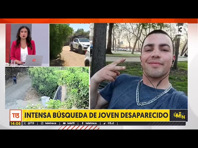 ⁣Intensa búsqueda de joven desaparecido en Las Condes