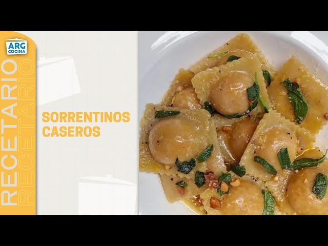 ⁣La RECETA para hacer SORRENTINOS de CALABAZA y JAMÓN y QUESO