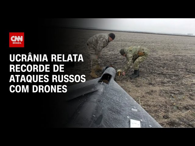 ⁣Ucrânia relata recorde de ataques russos com drones  | AGORA CNN