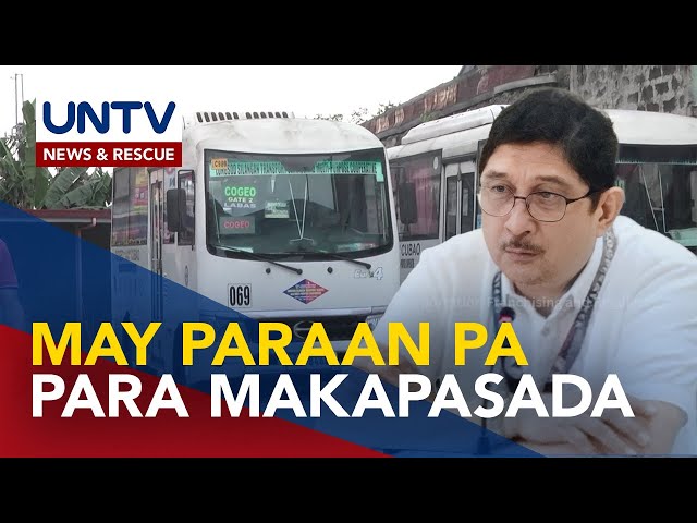 ⁣Mga driver, pwedeng lumipat sa ibang kooperatiba kung hindi nag-consolidate ang operators - DOTr