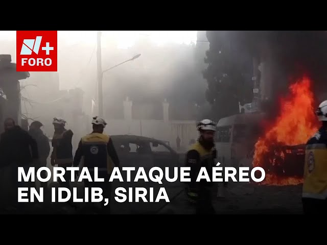 ⁣Ataque aéreo en Siria deja 4 muertos y 54 heridos en Idlib - Las Noticias