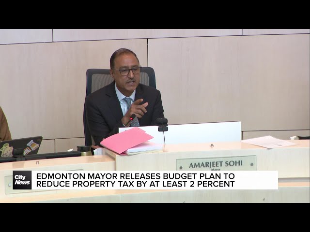 ⁣Edmonton mayor releases budget plan to reduce 2025 property tax