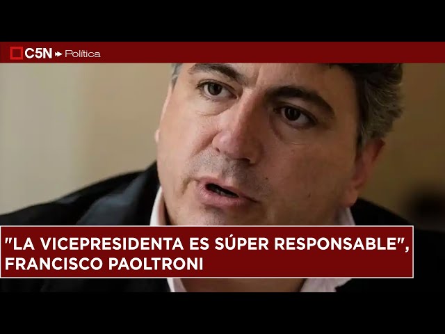 ⁣"La VICEPRESIDENTA es SÚPER RESPONSABLE", FRANCISCO PAOLTRONI