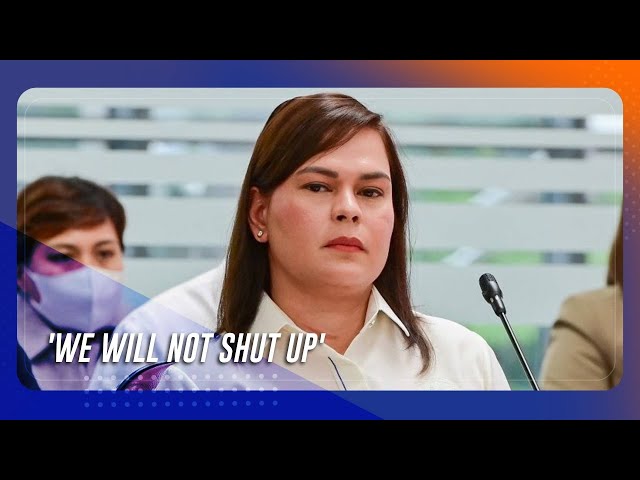 ⁣'We will not shut up': DOJ won't stop probe vs VP Sara Duterte; more individuals face