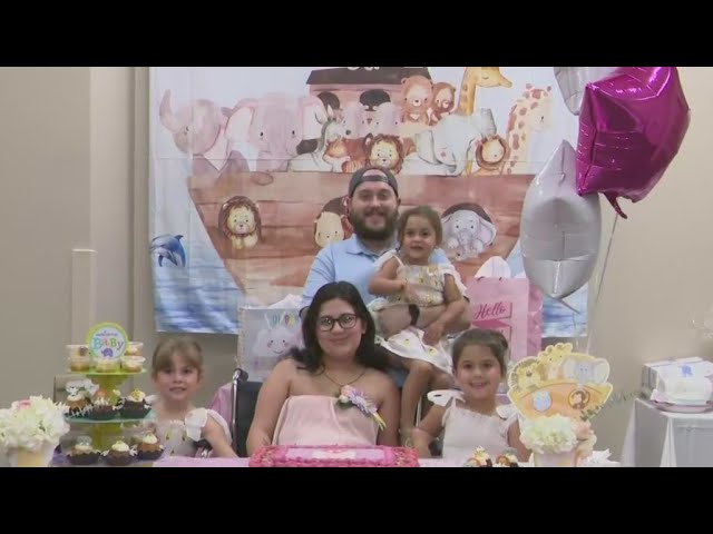 ⁣South Florida hospital holds baby shower for pregnant mom who went into premature labor