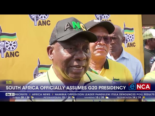 ⁣SA officially assumes G20 presidency