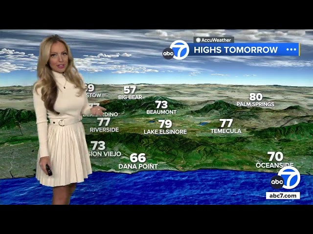 ⁣SoCal forecast: Expect mild temperatures, clear skies Monday