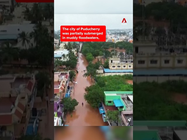 ⁣Cyclone Fengal causes flood in India