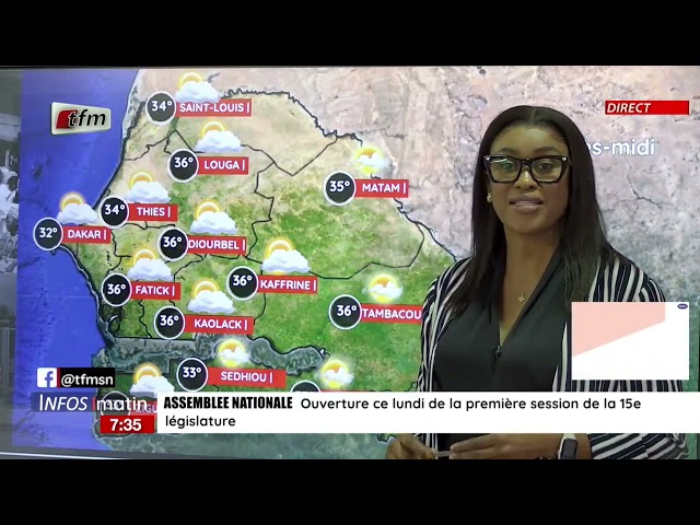 ⁣La météo avec Sokhna natta MBAYE  - Infos matin du 02 décembre 2024