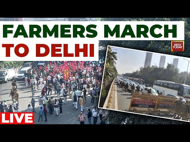 ⁣Farmers Protest LIVE News | Farmers March to Delhi: Land Compensation Protest Begins | India Today