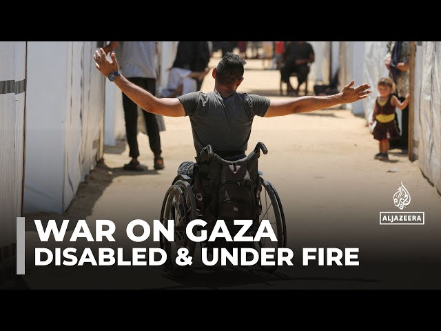 ⁣Disabled Palestinian refugees share harrowing experiences amid Gaza war