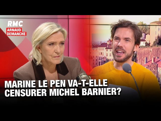 ⁣ARNAUD DEMANCHE : MARINE LE PEN VA-T-ELLE CENSURER MICHEL BARNIER ?