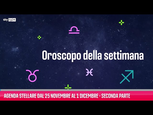 ⁣Agenda stellare dal 2 all'8 dicembre - Seconda parte