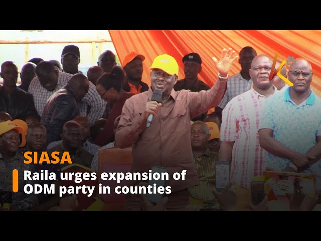 ⁣Raila urges expansion of ODM party in counties