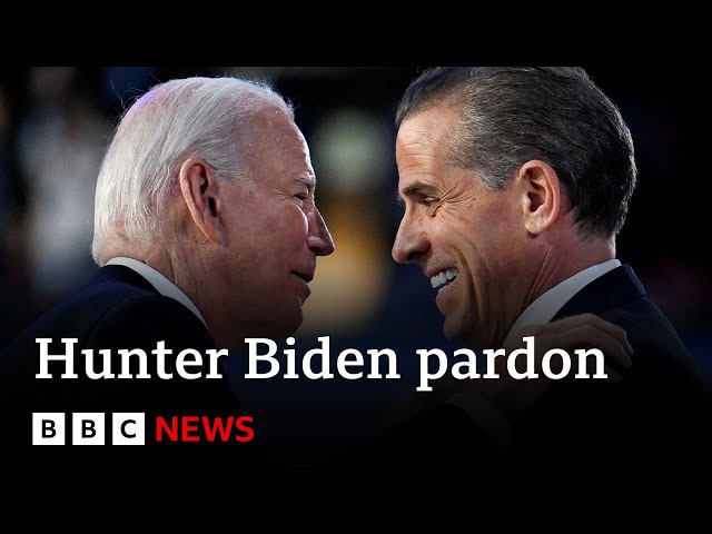 ⁣Donald Trump calls Joe Biden’s official pardon of son Hunter ‘an abuse’ | BBC News