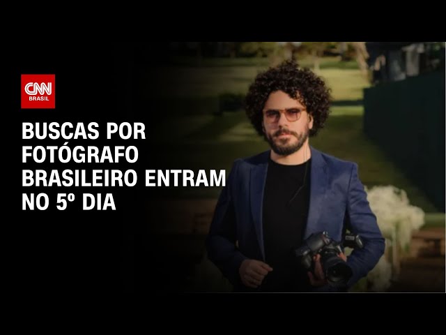 ⁣Buscas por fotógrafo brasileiro entram no 5º dia | LIVE CNN