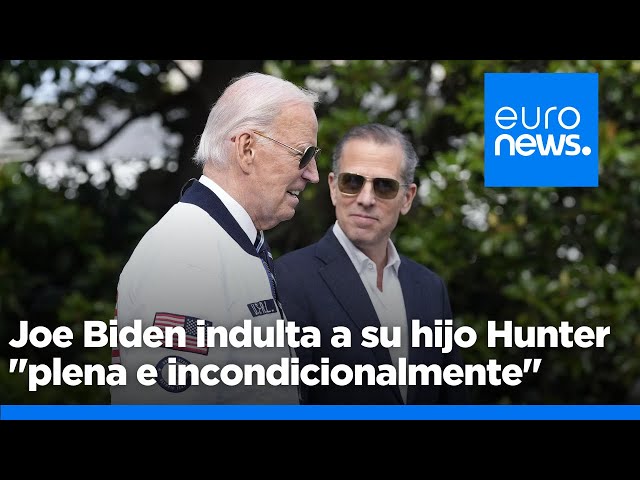 ⁣Biden concede el indulto a su hijo Hunter al considerarlo víctima de ataques políticos