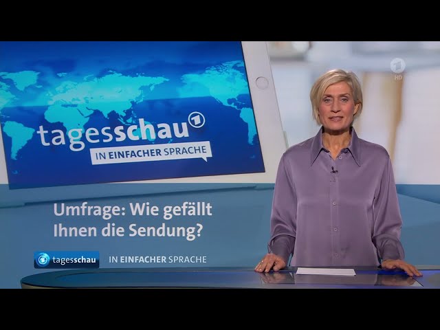 Umfrage: Wie gefällt Ihnen die Sendung? | tagesschau in Einfacher Sprache