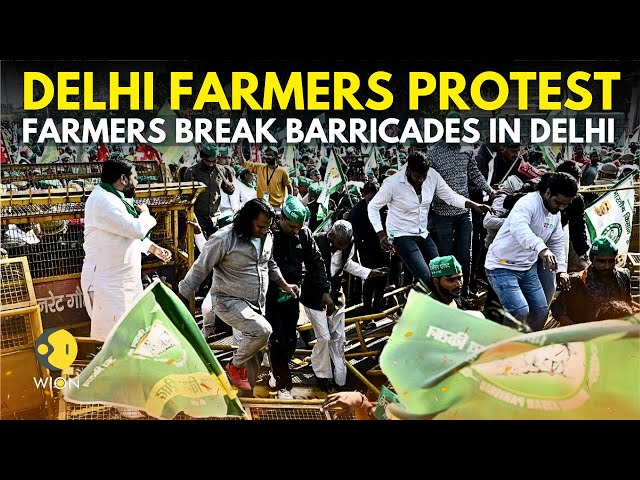 ⁣Farmer Protest Delhi:  Protesting Farmers Breaks Barricades To Reach Delhi | Delhi Chalo March |WION