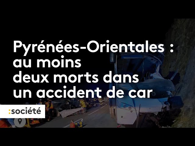 ⁣Pyrénées-Orientales/accident de car, au moins 2 morts