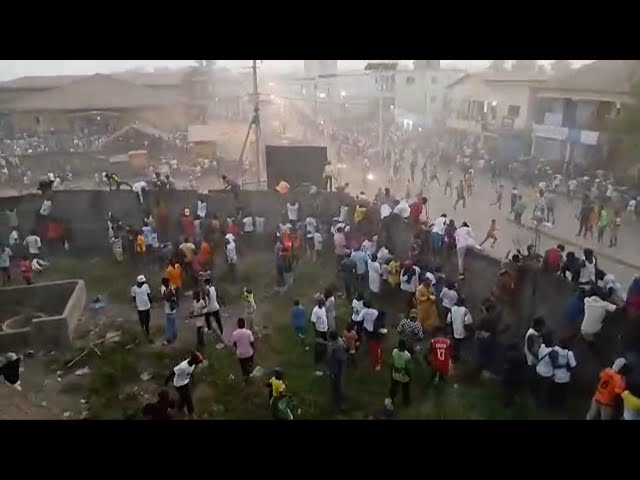 ⁣Dozens killed in stampede following clashes at a Guinea football match