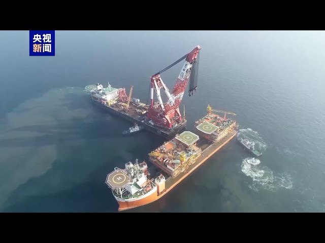 ⁣Construction of China's largest shore power project completed