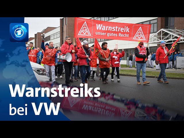 Warnstreiks an fast allen VW-Standorten