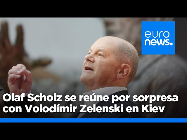 ⁣Visita sorpresa en plena guerra: Scholz se reúne con Zelenski en Kiev