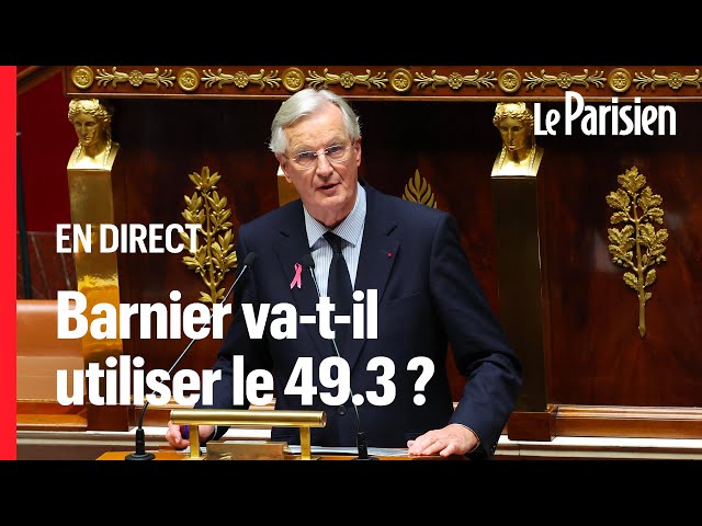 ⁣ EN DIRECT - Suivez l’après-midi décisive à l’Assemblée pour le gouvernement Barnier