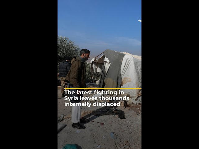 ⁣Renewed fighting in Syria leaves thousands internally displaced | AJ #shorts