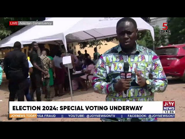 ⁣Special Voting Underway: Special voting proceeds smoothly despite minor challenges | JoyNews Today