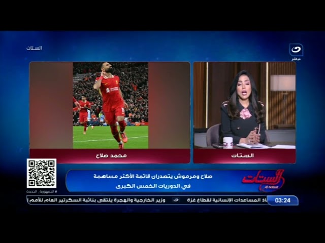 ⁣صلاح ومرموش يتصدران قائمة الأكثر مساهمة في الدوريات الخمس الكبرى   تعليق ناري من الستات