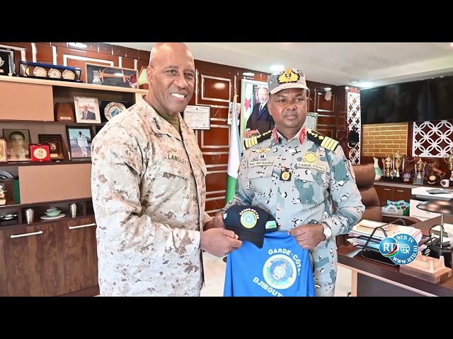 ⁣Reunion entre le commandant de la Garde-Côtes Djiboutienne et le Commandement des Etats-Unis Africom