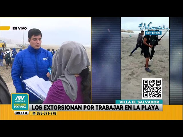 ⁣Comerciantes de VES son extorsionados por trabajar en la playa: "Si no pagamos, nos agarran a p