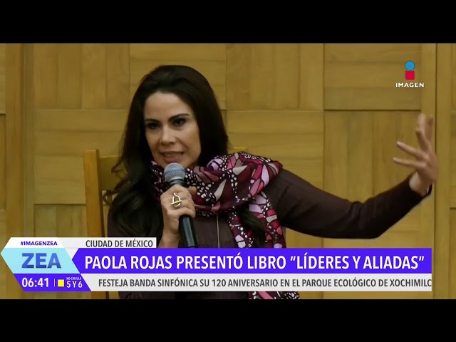 ⁣Paola Rojas presenta a la prensa su primer libro titulado "Líderes y aliadas" | Francisco 