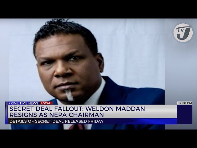 Secret Deal Fallout: Weldon Maddn Resigns as NEPA Chairman | TVJ News