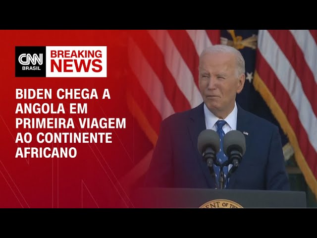 ⁣Biden chega a Angola em primeira viagem ao continente africano | BASTIDORES CNN