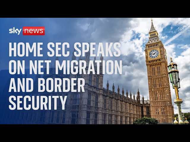 ⁣Watch live: Home secretary statement on net migration and border security