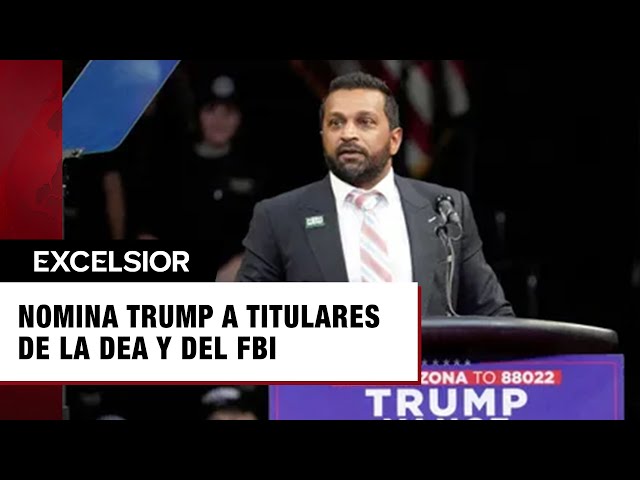 ⁣Donald Trump nomina a los próximos jefes de la FBI y la DEA