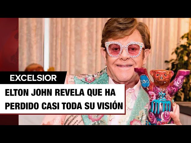 ⁣Elton John revela que ha perdido la vista casi por completo