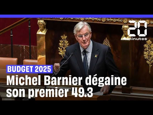 ⁣Budget 2025 : Michel Barnier déclenche l'article 49.3