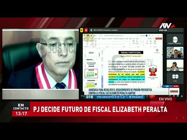 ⁣'Caso Andrés Hurtado': Poder Judicial decide el futuro de la fiscal Elizabeth Peralta