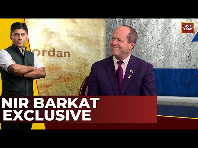 ⁣Israeli Minister Nir Barkat Exclusive With Gaurav Sawant On India Today, Calls Saudi UAR Good Guys