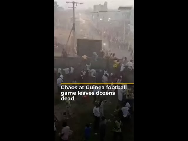 ⁣Tragedy strikes Guinea football match, stampede kills dozens | AJ #shorts