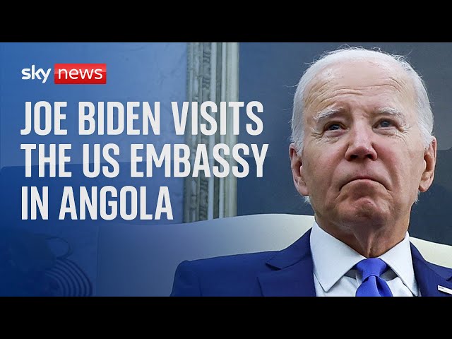 ⁣Watch live: US President Joe Biden arrives in Angola and greets US embassy staff and families